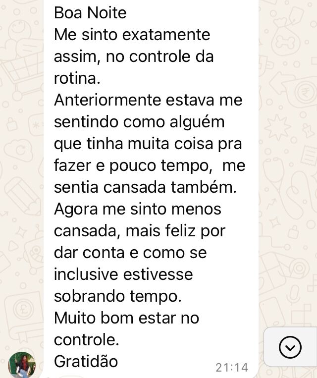 Depoimento real WhatsApp